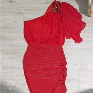 One shoulder dress